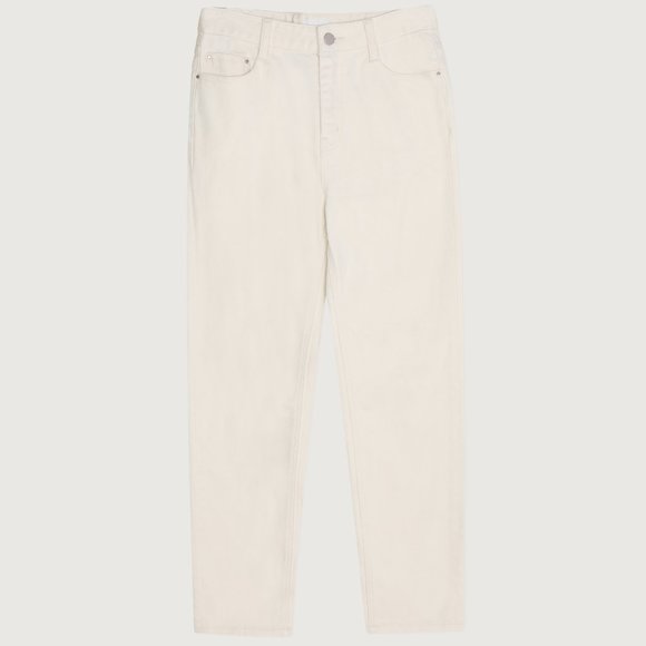 Oak and Fort JEAN 3492 Cream, High Waist, Slim Leg - Picture 5 of 8